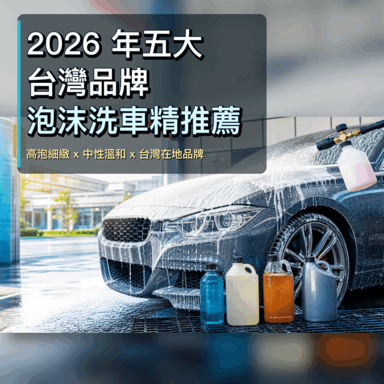 2026 年五大台灣品牌泡沫洗車精推薦方形封面,SZ-WAX 汽車美容泡沫洗車精